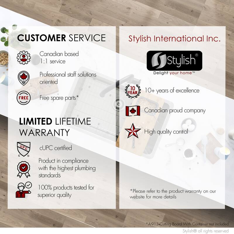 Stylish Dual Mount 30" Stainless Steel Single-Bowl Kitchen Sink S-411 - 30" x 18" x 9"