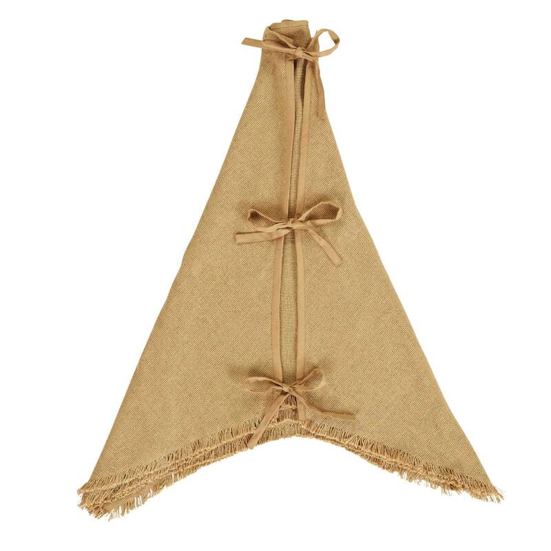 Burlap 8-Point Tree Skirt - 48" Diameter