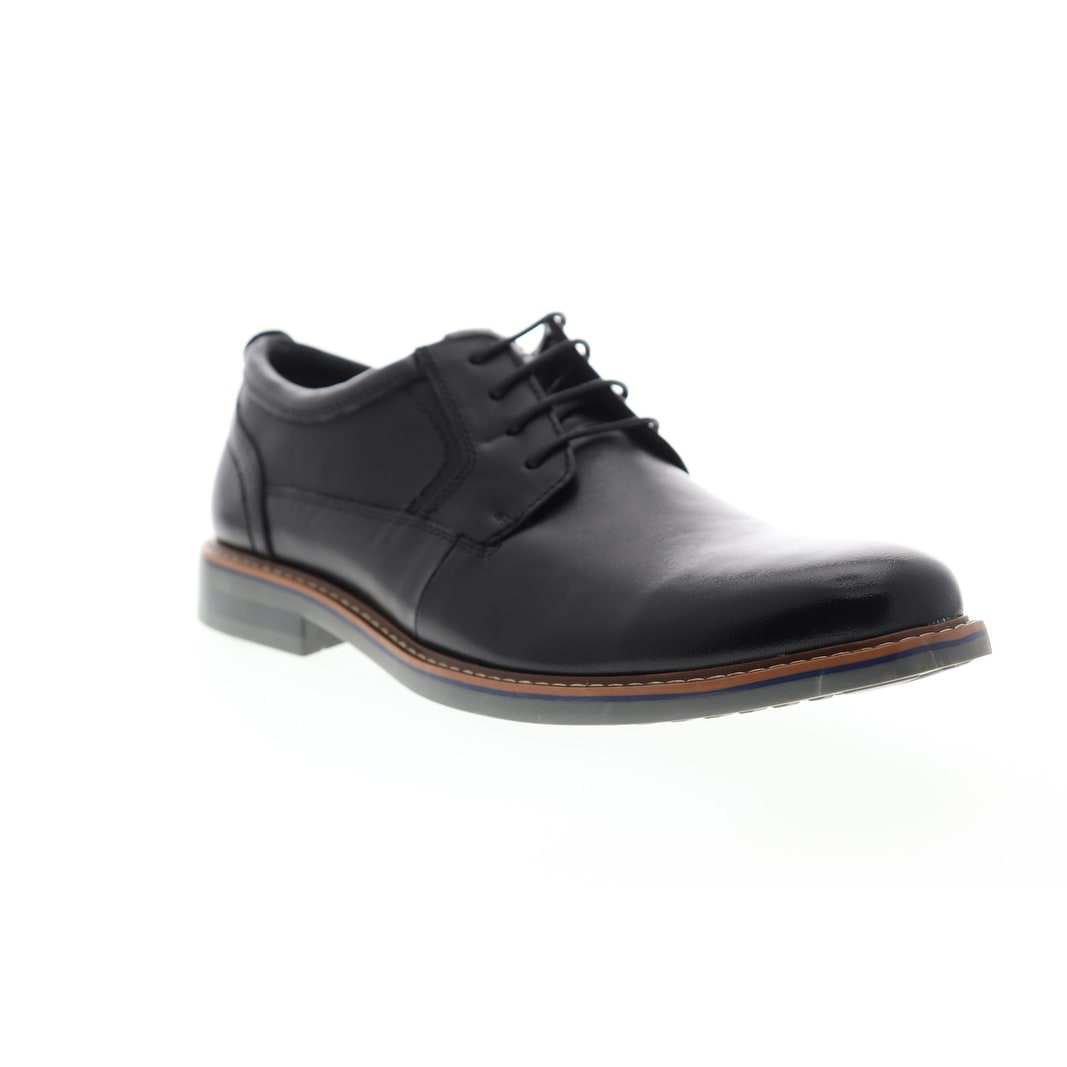 Shop Steve Madden Oakes Black Leather Mens Oxfords Casual Free