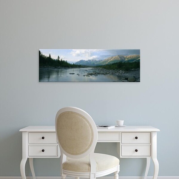 Easy Art Prints Panoramic Images's 'Kennicott River Wrangell St Elias National Park AK' Premium Canvas Art