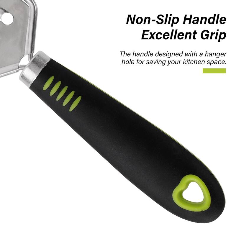Stainless Steel Cheese Grater Vegetable Fruits Chocolate Slicer for Kitchen - Silver, Black, Green