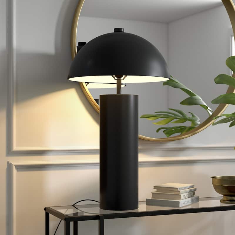 York 27" Tall Table Lamp with Metal Shade