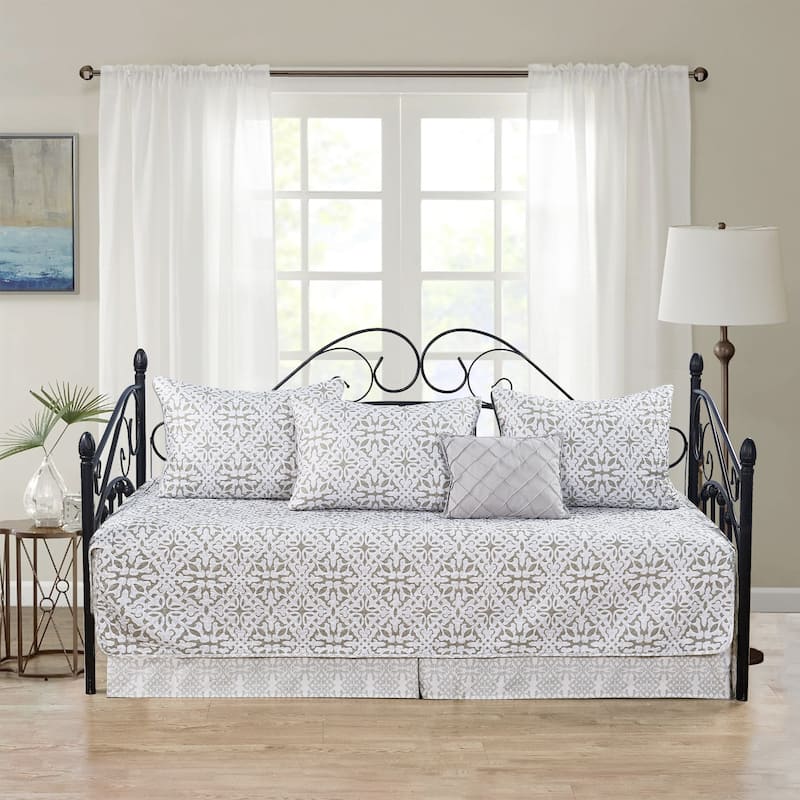Serenta 6 Piece Cotton Blend Daybed Bedspread Coverlet Set - 75" x 39"