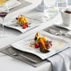 preview thumbnail 44 of 45, MALACASA Flora Wavy Modern Porcelain Dinnerware Set (Service for 6)