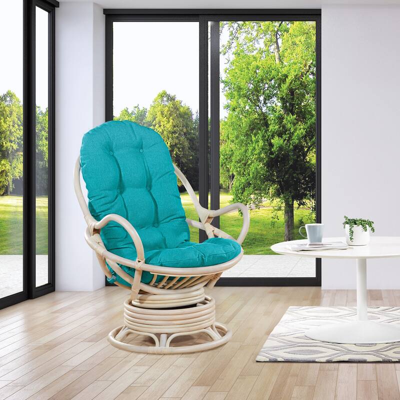 Rattan Swivel Rocker Chair