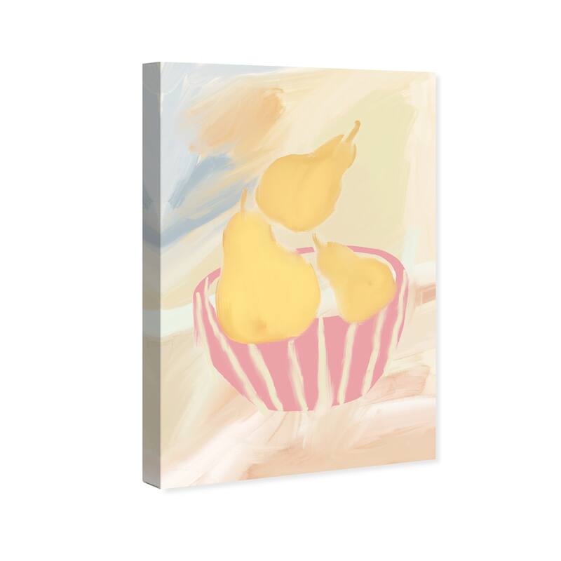 Wynwood Studio Canvas Food and Cuisine A Few Pears Yellow and Modern & Contemporary Wall Art Canvas Print