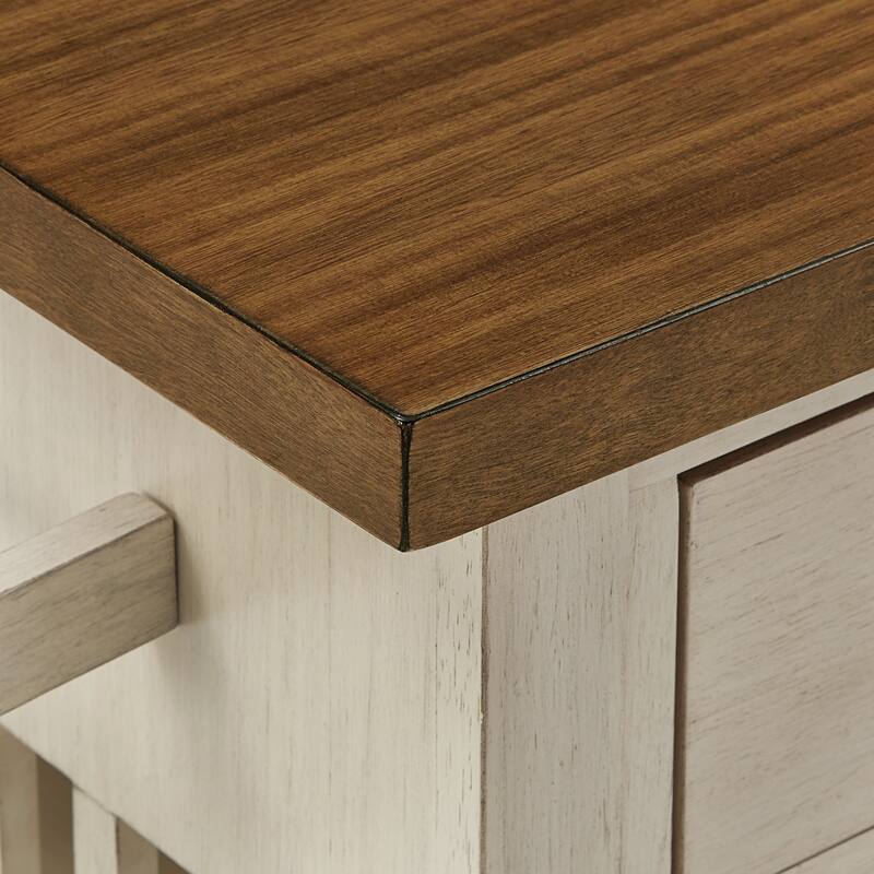 Eleanor Kitchen Island with Wine Rack by iNSPIRE Q Classic