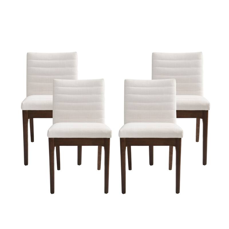 Lancer Channel Stitch Dining Chairs (Set of 4) by Christopher Knight Home