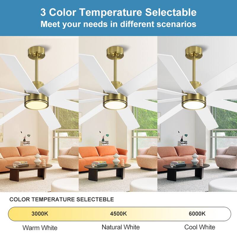 MLiAN 72 in. 8 Plywood Blades Indoor LED Ceiling Fan With Remote......