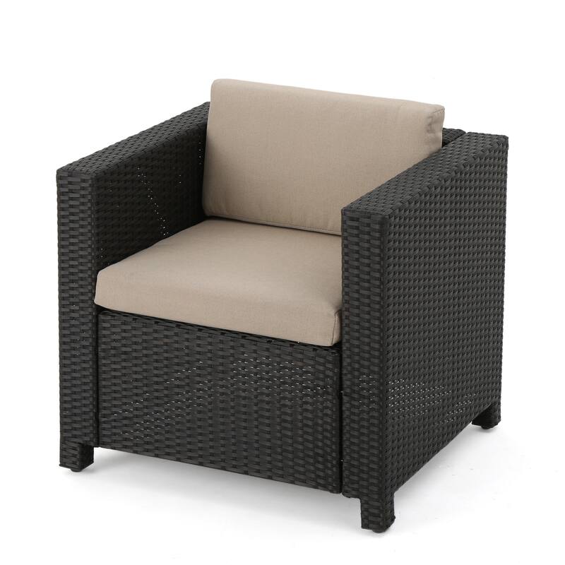 Puerta Outdoor 8-piece Wicker Sofa Chat Set with Cushions by Christopher Knight Home