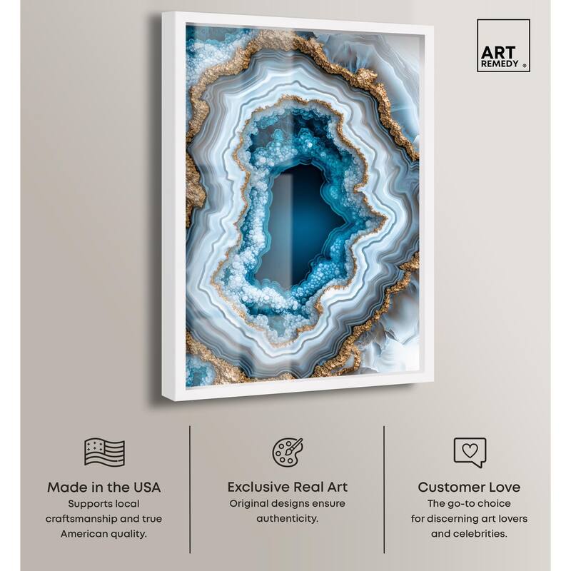 Gilded Geode Eye II Shadowbox by Art Remedy