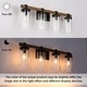 preview thumbnail 16 of 25, Fora Modern Farmhouse Glass Bathroom Vanity Light Dimmable Wall Sconce