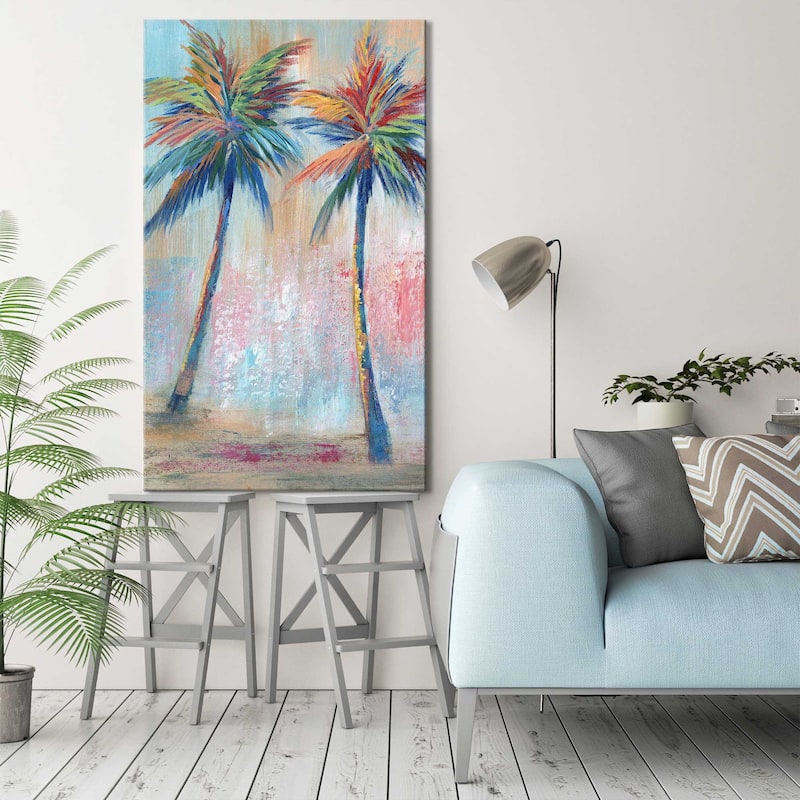"Color Pop Palms" by Nan I Print on Canvas