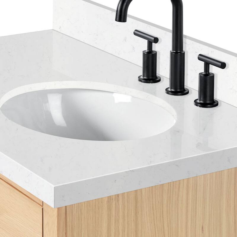 Ariel T036SRCQOVO Hepburn 36" Free Standing Single Basin Vanity Set