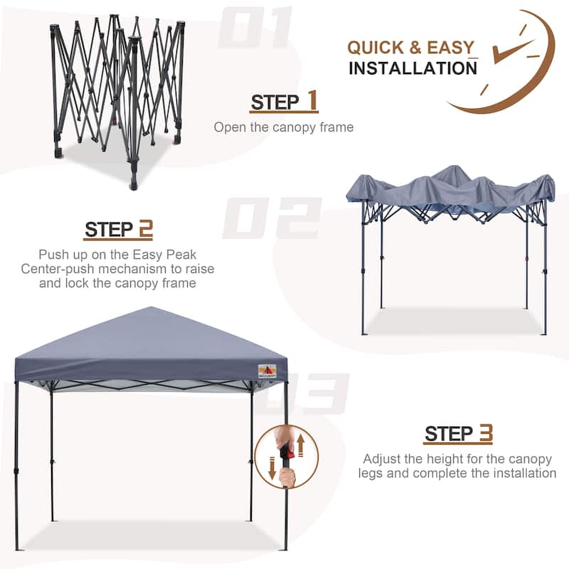 ABCCANOPY Durable Easy Pop up Canopy Tent Outdoor canopy tent