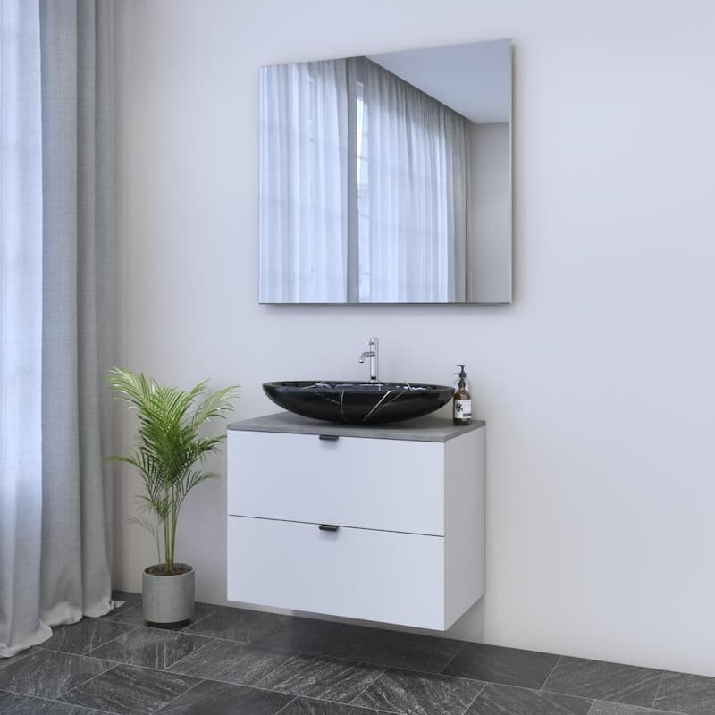 Ines 2S 80 Floating Bathroom Vanity (32" Width)