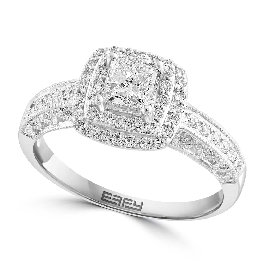 Effy Women's 14K White Gold Diamond Ring