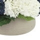 preview thumbnail 5 of 3, Modern Centerpiece with Orchids and Hydrangeas - 15