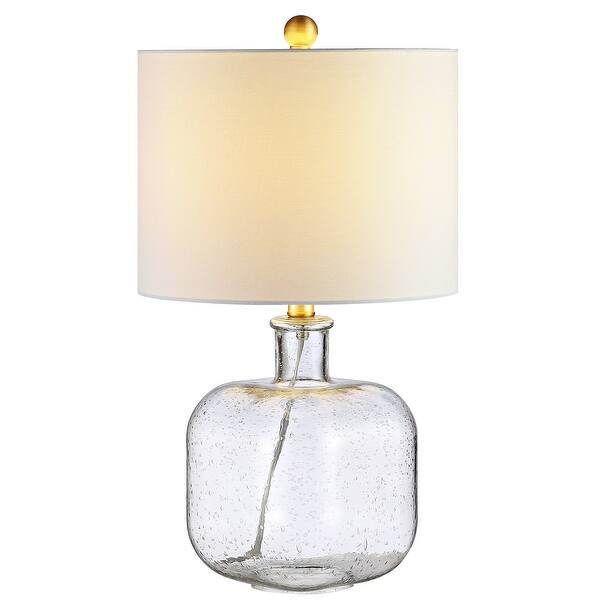 Shop Safavieh Lighting 21 Inch Armena Clear Brass Gold Led Table