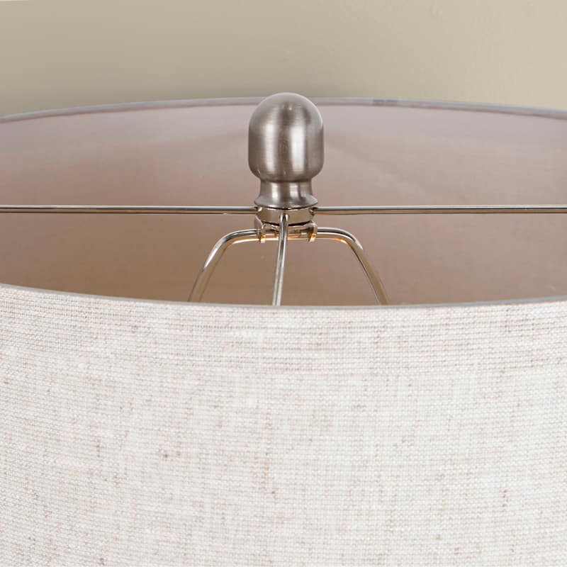 Silver Orchid Violet 28" Metal Table Lamp (Set of 2)