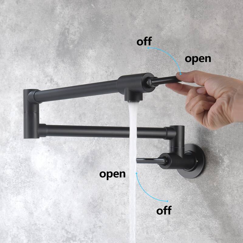 YASINU Contemporary 2-Handle Wall Mounted Pot Filler