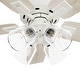 preview thumbnail 12 of 19, Hunter Gatlinburg Ceiling Fan w/ LED Light Kit, Handheld Remote - Transitional- EASY INSTALLATION