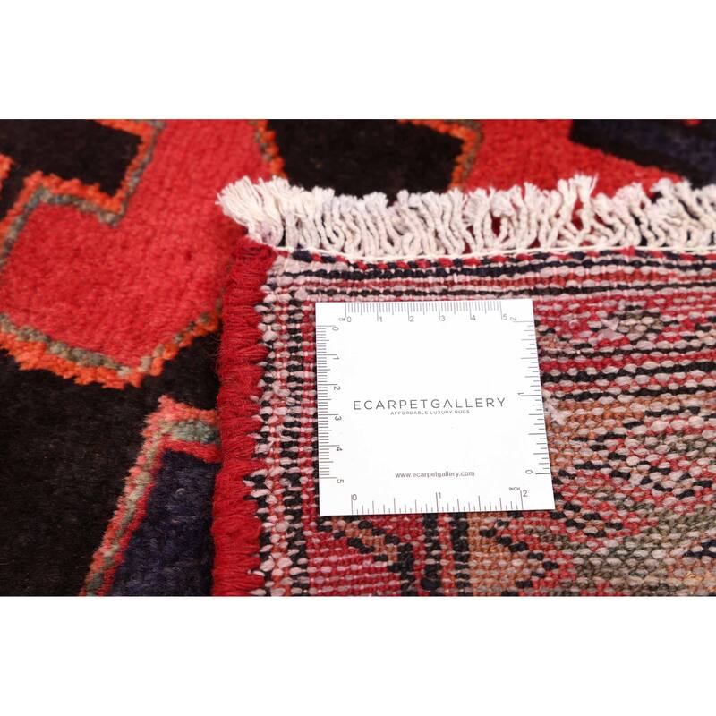 ECARPETGALLERY Hand-knotted Konya Anatolian Black, Red Wool Rug - 4'1 x 7'9