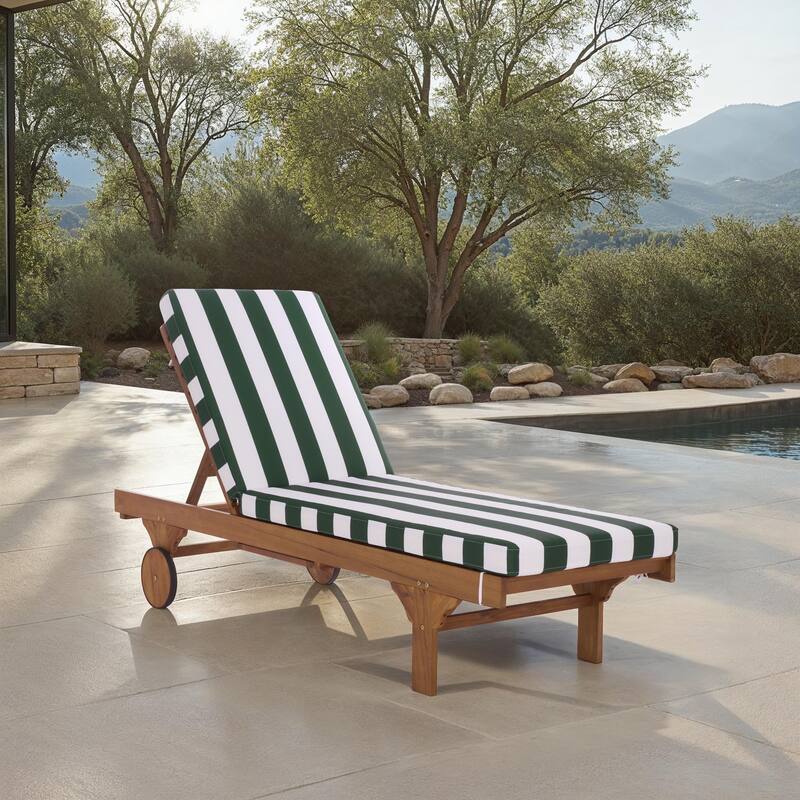 SAFAVIEH Iyanna Lounge Chair - 25 In. W x 80 In. D x 17-42 In. H - 25"W x 80"D x 17-42"H
