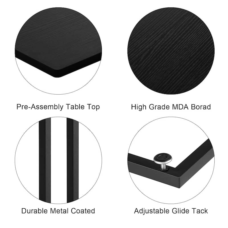 VECELO C-Shaped End Table Small Side Table Sofa Table with Metal Frame C-Shaped Couch Table for Sofa Laptop Coffee Snack