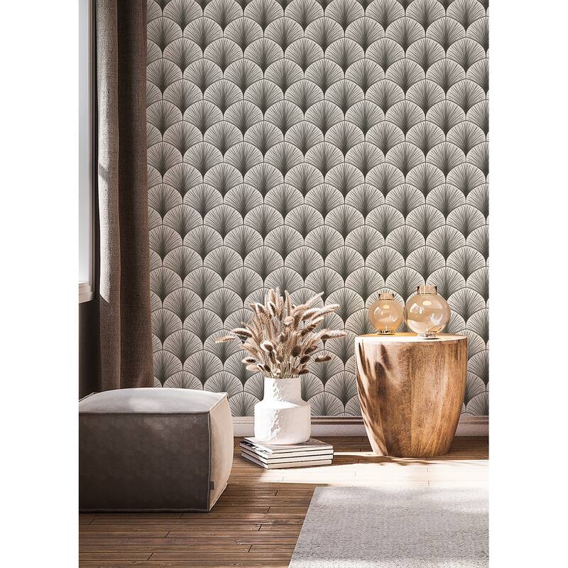 NuWallpaper Grey Amari Peel and Stick Wallpaper