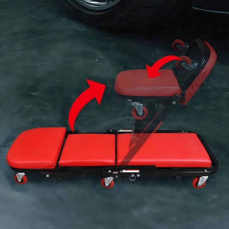 Foldable Z-Shaped Spider Car,2-in-1 Rolling Folding Crawling Seat