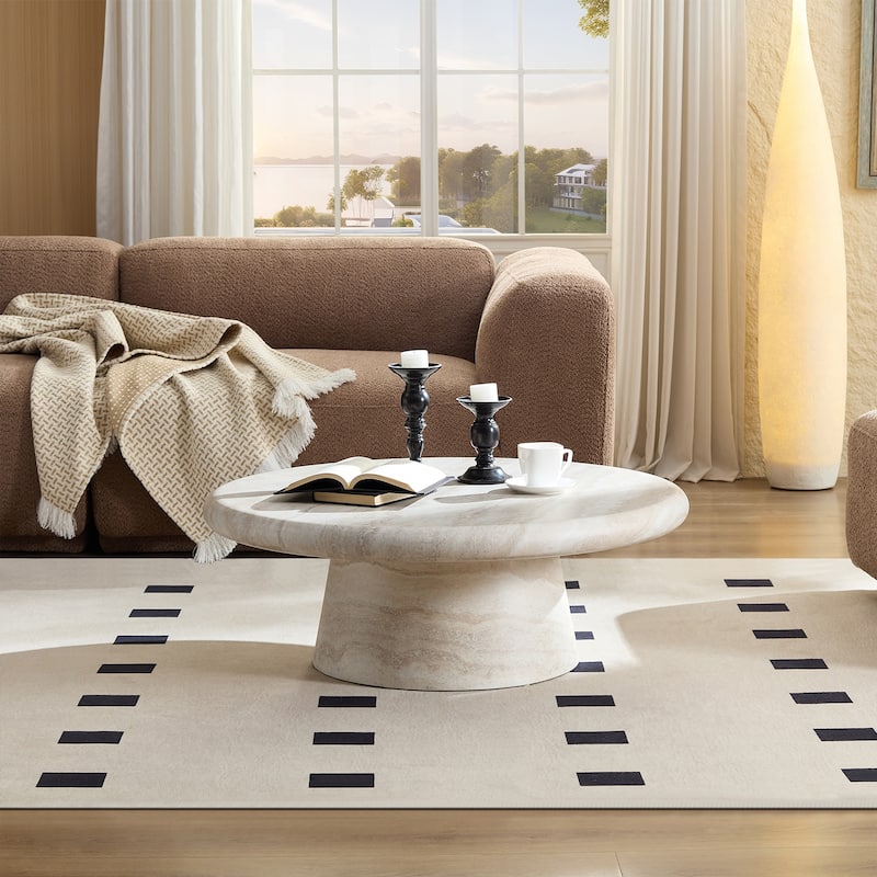 Elegant Modern Round Coffee Table, Ideal for Stylish Living Room Decor