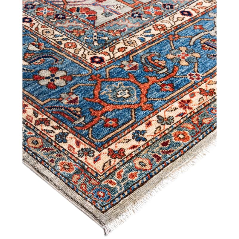 Serapi One-of-a-Kind Hand-Knotted Area Rug - Gray - 8' 1" x 9' 11"