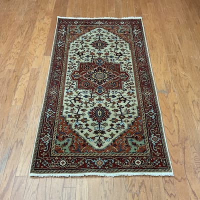 HERAT ORIENTAL Handmade 3' x 5'10 Serapi Wool Rug - 3' x 5'10"