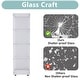 preview thumbnail 115 of 165, Glass Display Cabinet with Doors & Locks, Acrylic Shelves, Floor Standing Storage Showcase for Home or Office