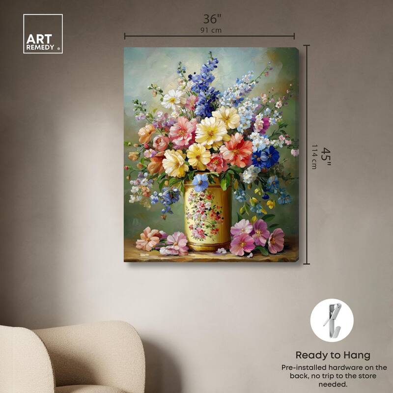 Chromatic Corolla Canvas by Art Remedy, Gallery Wrapped