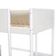 preview thumbnail 26 of 84, Modern Teddy Fleece Loft Bed with Storage Shelf, Drawers & Desk, Multi-Functional Wood Loft Bed Frame w/Soft Padding