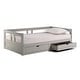 preview thumbnail 11 of 16, Melody Expandable Twin-to-King Wood Trundle Daybed with Storage Drawers
