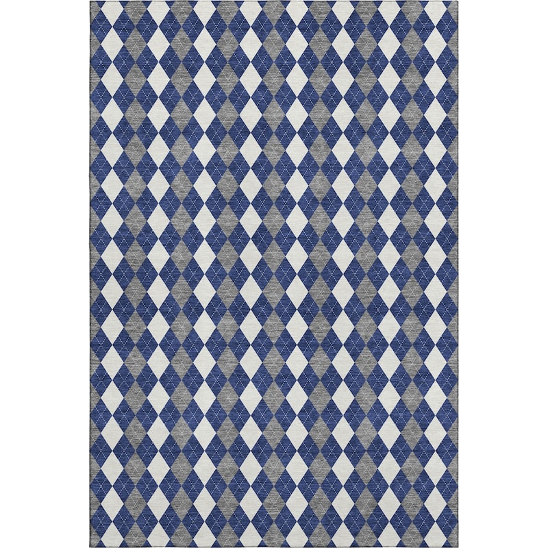 Premium Washable Super Soft Argyle Mayfield Rug