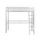 preview thumbnail 9 of 13, Metal Twin Size Loft Bed with Angled Ladder