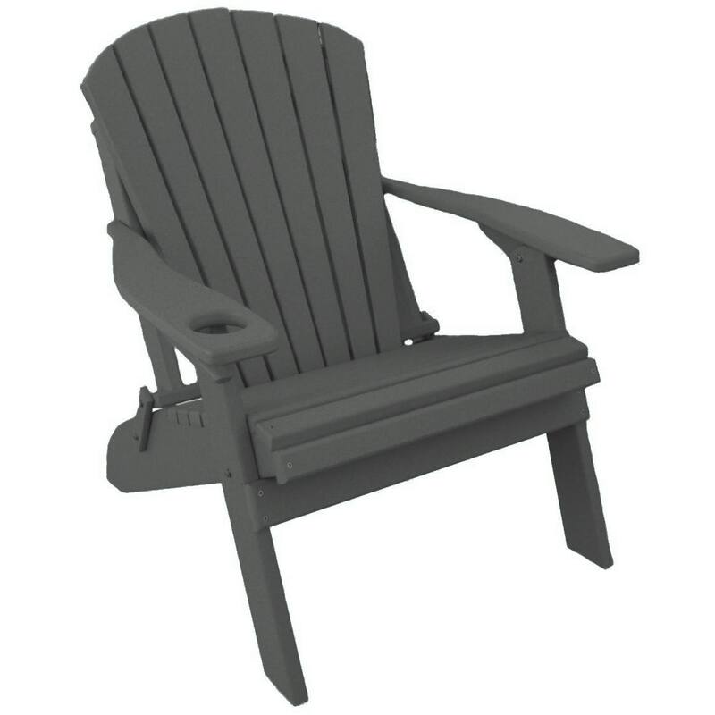 Poly Adirondack Big Boy Chair - Grey