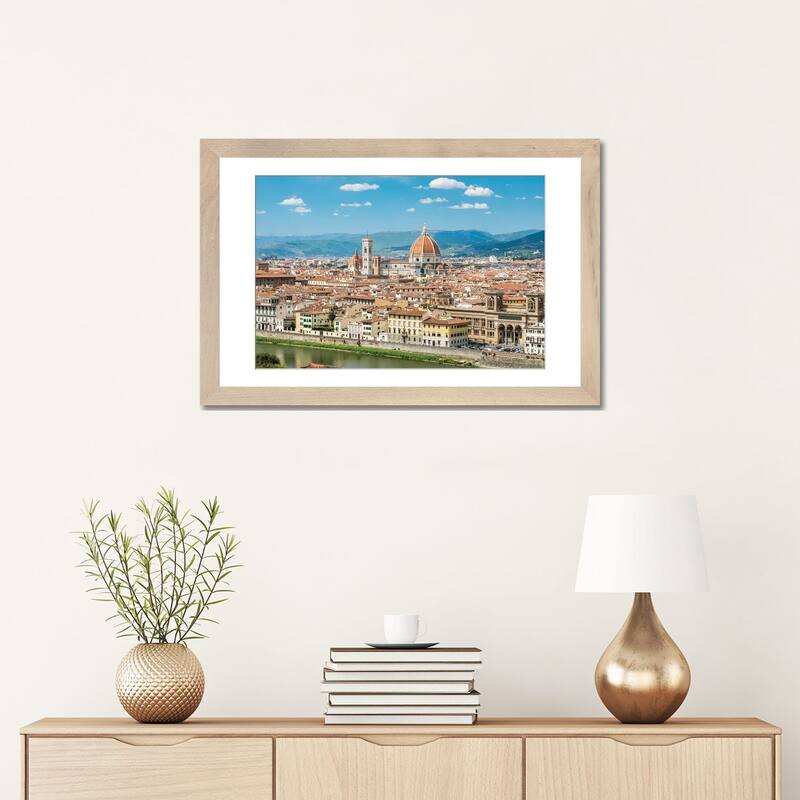 iCanvas "Florence Skyline With Florence Cathedral In Summer, Tuscany, Italy" by Jan Becke PFA