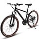 preview thumbnail 1 of 3, Mountain Bike, 21-Speed Trail Commuter City Bicycle With 24Inch Wheels & Disc Brakes Thumb Shifter, Steel Mountain Bike red black
