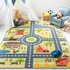 preview thumbnail 46 of 54, SAFAVIEH Kids Playhouse Machine Washable Slip Resistant Fazlie Neighborhood Rug 3'3" x 5'3" - Light Green/Dark Grey