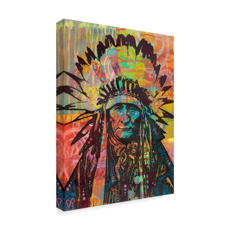 Dean Russo 'Native American II' Canvas Art