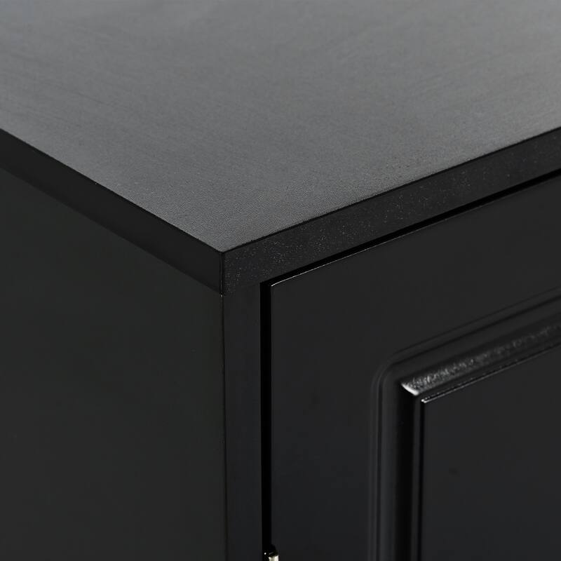 Shoe Cabinet with Doors, Modern Shoe Storage Cabinet with Adjustable Shelves, Wood Free Standing Shoe Storage for Entryway