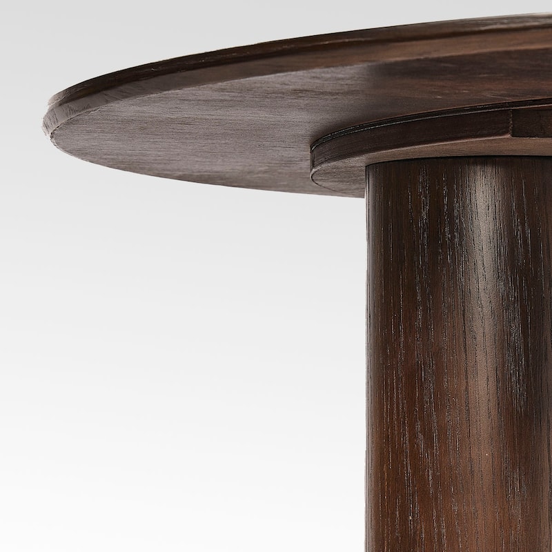 3 Legged 52" Solid Oak Round Dining Table
