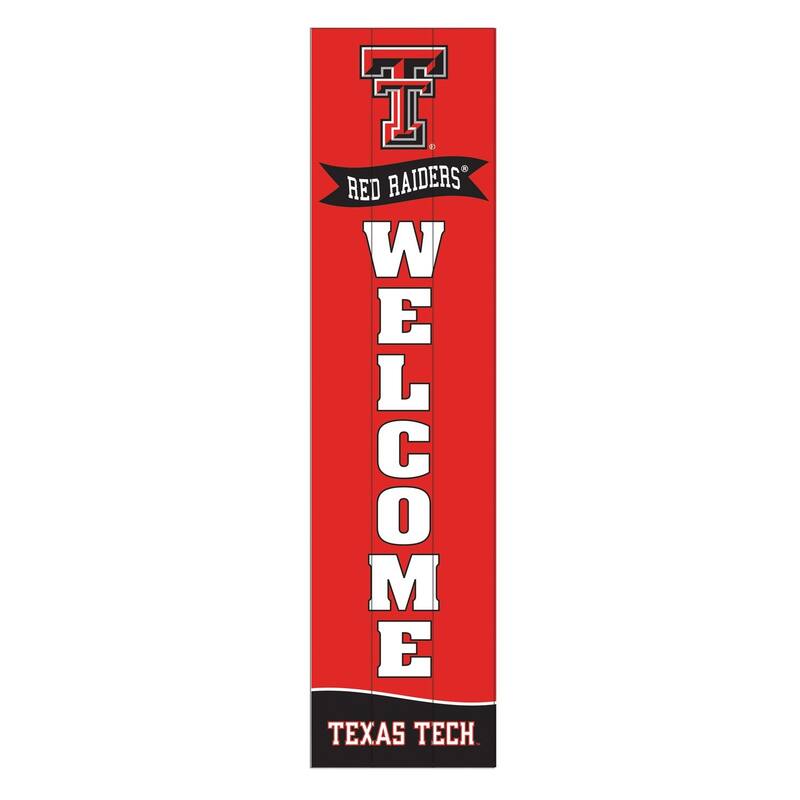 47" Porch Leaner Welcome Wall Sign, Texas Tech University