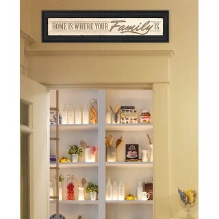TrendyDecor4U Farmhouse "Home Is…" Framed Print Wall Art by Lauren ...