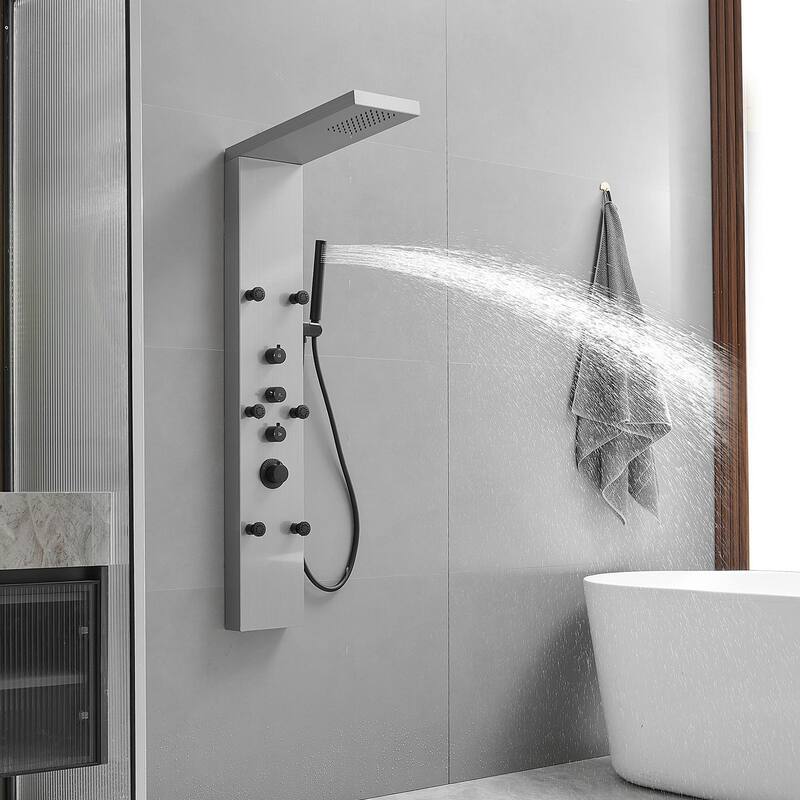 6-Jet Rainfall Shower Tower Shower Panel System